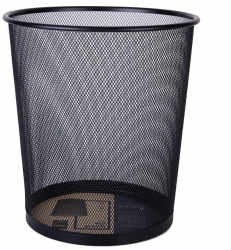 Cos de Birou Mediu Deli Mesh din Plasa Metalica 280x266x217 mm Negru 