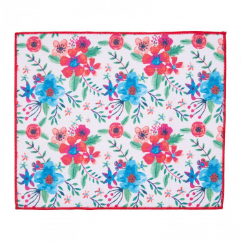 Suport microfibra pentru scurs vase 40 x 50 model Flori multicolor 
