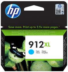 HP Cartus de cerneala original de capacitate extinsa 912XL Cyan 