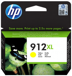 HP Cartus de cerneala original de capacitate extinsa 912XL Galben 