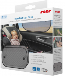 Set 2 parasolare auto lipire cu ventuze TravelKid Sun Basic Reer 86141