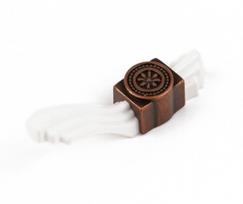 Buton pentru mobila Tulip finisaj cupru antichizat CB 28 mm 