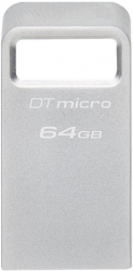 Memorie USB Kingston DataTraveler Micro 64GB USB 3.0 Silver DTMC3G2/64GB