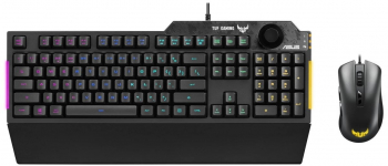 Kit gaming tastatura si mouse ASUS TUF, Iluminare RGB, Aura Sync 90MP02A0-BCUA00