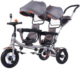 Tricicleta gemeni Chipolino 2Play platinum 