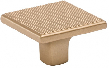 Buton patrat pentru mobila Carter finisaj auriu mat 35x35 mm 