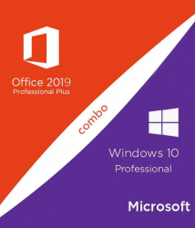 Windows 10 Pro Retail + Office 2019 Pro Plus Licente Permanente 