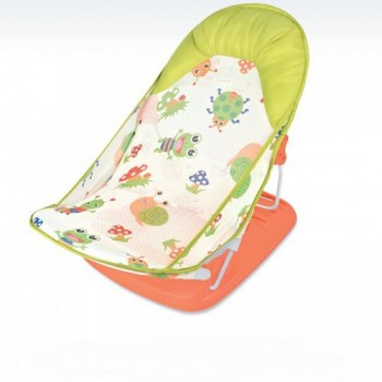 Scaun de baie bebe cu spatar pliabil in 3 pozitii Galben 