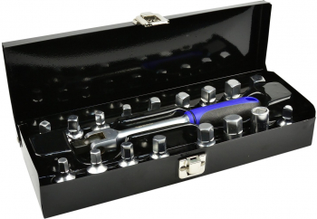 Set tubulare cu antrenor pentru baia de ulei 3/8 18 elemente Geko G02711 