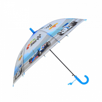 Umbrela lunga pvc automata pentru copii PAMI UC-0522-10 50 cm-8 spite Bleu 