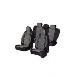 Huse scaune auto Umbrella AUDI A4 Luxury Piele ecologica Negru+ Gri Textil 
