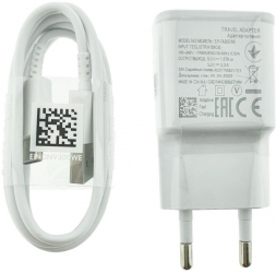 Set incarcator USB 15W EP-TA20EWE Adaptive Fast Charging cu cablu tip C EP-DN930CWE 1.2m OEM in blister alb 