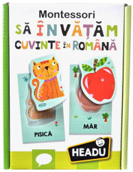 Joc Headu Montessori - Sa invatam cuvinte in romana 