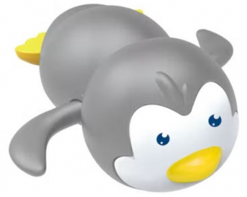 Jucarie de baie pentru copii pinguin gri Huanger HE8028G 