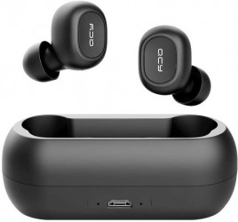 Casti In Ear True Wireless QCY T1C Bluetooth Control Tactil IPX4 Negru T1C B 