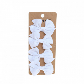 Set 4 clesti pentru par PAMI PC-0522-97 6 cm Alb 