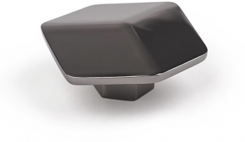 Buton pentru mobila Hexagon finisaj antracit CB 16 mm 