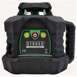 Nivela laser rotativa STROXX cu telecomanda si detector laser diametru masurare 500 m fascicul verde 9072658 