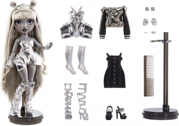 Papusa Rainbow High Shadow Luna Madison seria 1 culori monocrome 28 cm