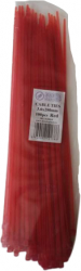 Set 100 bucati colier de plastic Braun Group rosu 280x3.6mm 