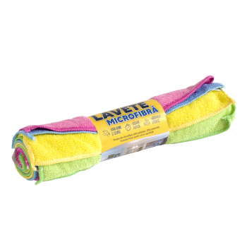 Set 4 Lavete din Microfibra pentru uz general Sonic Clean 4 culori 30x40 cm 