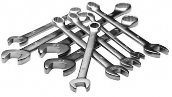 Set chei fixe STROXX combinat cu chei inelare 9 piese 