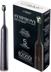 Periuta de dinti electrica VITAMMY Symphony 82000 vibratii/min 5 moduri de periaj B9071AF-CE Negru 