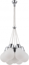 Pendul Interior Erste Sphere 7X60W Max E27 EL0038533 Culoare Crom Alb 