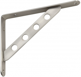 Consola raft cu gauri WB-24 finisaj otel periat 195x250 mm 