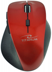 Mouse fara fir 6D Bluetooth v.5.0 Titanum Fornax 94658 110 x 70 x 40 mm 1600 DPI rosu 