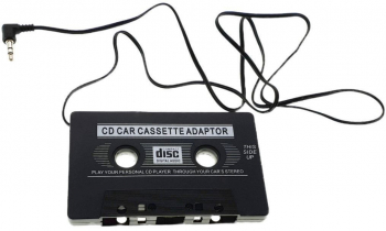 Adaptor caseta audio cu AUX jack 3.5mm portabil negru 