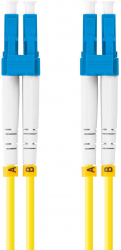 Cablu retea fibra optica cu lungime 1 m si conectori LC/UPC-LC/UPC Lanberg Z32292 SM DUPLEX 3.0MM G657A1 LSZH galben 