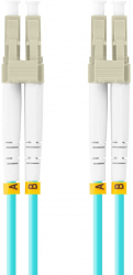 Cablu retea fibra optica cu lungime 5 m si conectori LC/UPC-LC/UPC Lanberg Z32330 MM DUPLEX 3.0MM OM3 50/125 LSZH albastru 