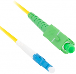 Cablu retea fibra optica cu lungime 5 m si conectori LC/UPC-SC/APC Lanberg Z32290 SM SIMPLEX 3.0MM G657A1 LSZH galben 