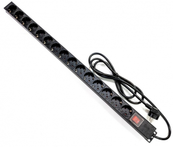 PDU industrial Braun Group 15 prize Schuko 250V/16A 4000W buton ON/OFF aluminiu