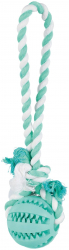Jucarie Minge Cauciuc 7 cm cu Sfoara 24 cm 3299 