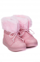 Cizme Fete Bibi Urban Boots Rosa cu Siret Imblanite 34 EU 