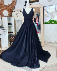 Rochie / set fusta si bluza cu dantela brodata si tulle cu perle