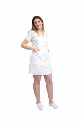 Sarafan medical dama tercot M alb 