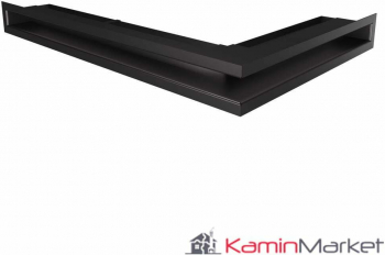 LUFT TS 6x40x60 Grila semineu pe colt - Negru 