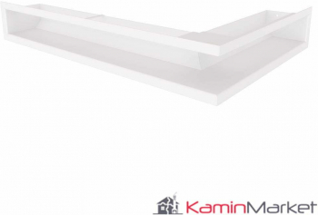 LUFT TS 9x40x60 Grila semineu pe colt - Alb 