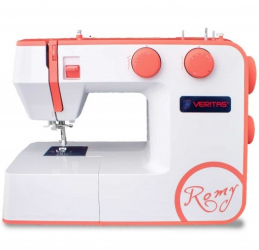 Masina de cusut electromecanica Veritas Romy 34 programe 750 imp/min 70W Alb/Portocaliu 