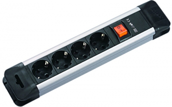 Prelungitor Electric Bachmann Connectus 4 prize 2m 3680W Gri cu Intrerupator 330.100R 