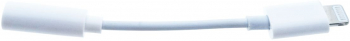 Cablu audio adaptor Jack 3.5mm mama la conector tip Lightning Platinet 45645 lungime 5 cm alb 