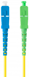 Cablu retea fibra optica cu lungime 2 m si conectori SC/APC-SC/UPC Lanberg Z43069 SM SIMPLEX 3.0MM G657A1 LSZH galben 