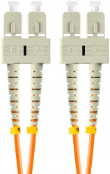 Cablu retea fibra optica cu lungime 5 m si conectori SC/UPC-SC/UPC Lanberg Z43325 MM DUPLEX 3.0MM OM2 50/125 LSZH portocaliu 