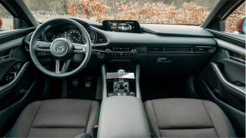 Folie de protectie Smart Protection Interior bord + Navi Mazda 3 model 2019 - 2022 cutie manuala - capac suport pahare 