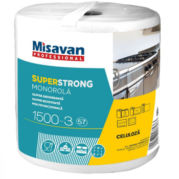 Prosop Hartie Monorola Misavan Professional Super Strong 3 Straturi 527 Foi 19 g/m² Dimensiune Foaie 200x241 mm 