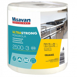Prosop Hartie Monorola Misavan Professional Ultra Strong 3 Straturi 657 Foi 23 g/m² Dimensiune Foaie 200x264 mm 