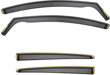Set Paravanturi Fata si Spate pentru Opel Astra II G / Classic 4d 1998-2009 Sedan/Hatchback Material Flexibil Rezistente la Razele UV 